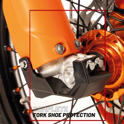 Polisport Bottom Fork Protector for Honda CRF250R/CRF450R (2015-2024) - Red, Durable Impact-Resistant Plastic, Easy Installation, Motorcycle Fork Guard