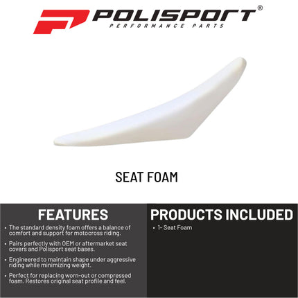 Polisport Foam for KTM SX SX-F (2016-2017) EXC (2017) - OEM Replacement Seat Foam | Standard Density | Lightweight & Durable | Compatible with OEM and Polisport Seat Bases