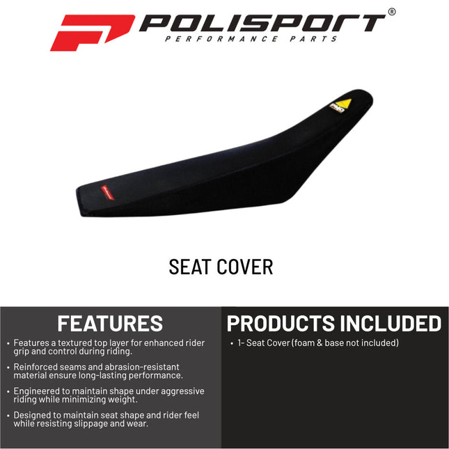 Polisport PMD Seat Cover for KTM SX-F XC-F (2019-2022) EXC-F XC-W XCF-W (2020-2022) - OEM Replacement | Gripper Texture | Race-Ready Fit | Durable & Non-Slip Performance