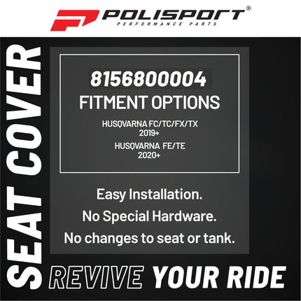 Polisport Standard Seat Foam 8156800004 - Fits Husqvarna FC/TC/FX/TX (2019+), FE/TE (2020+) - OEM Replacement Foam for Motocross & Enduro Seats - Lightweight, Durable, Easy Install