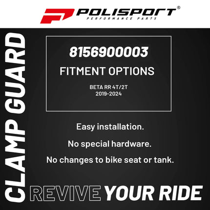 Polisport Bottom Fork Protector for Beta RR 4T/2T (2019-2024) - Durable Impact-Resistant Plastic, Easy Installation, White, Motorcycle Fork Guard Accessory