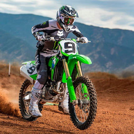 Polisport Motocross Motorcycles (MX) Disc/Bottom Fork Protector for Kawasaki KX250F (2021-24) / KX450F (2019-23) Dirt Bikes - Protects Brake Disc and Fork from Rocks and Debris for MX and Enduro - BLK