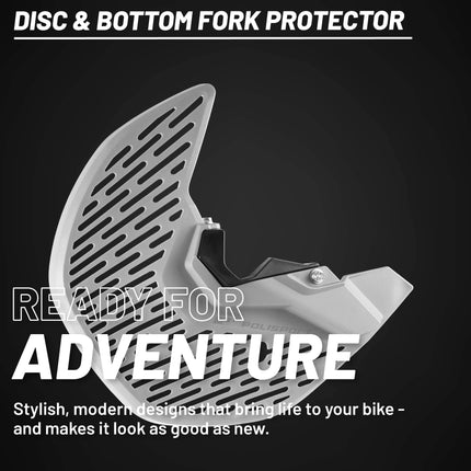 Polisport Motocross Motorcycles (MX) Disc/Bottom Fork Protector for Honda CRF250R/CRF450R (2015-24) / CRF450RX (2017-24) Dirt Bikes - Protects Brake Disc and Fork from Rocks and Debris for MX & Enduro