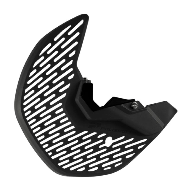 Polisport Motocross Motorcycles (MX) Disc/Bottom Fork Protector for Kawasaki KX250F (2021-2024) / KX450F (2019-2023) Dirt Bikes - Protects Brake Disc and Fork from Rocks and Debris for MX/Enduro - Blk