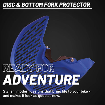 Polisport Motocross Motorcycles (MX) Disc and Bottom Fork Protector for Yamaha YZ250F/YZ450F/YZ250FX (2008-2024) Dirt Bikes, Protects Brake Disc and Fork from Rocks and Debris for Motocross and Enduro