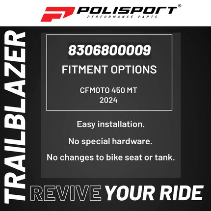 Polisport Trail Blazer Handguard Mounting Kit For CFMOTO 450 MT (2024) Motocross MX Motorcycles - Superior Protection and Durability, Easy to Install, Precise Fit - Grey