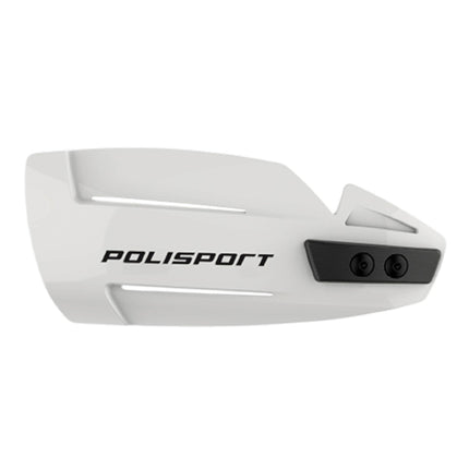 Polisport Hammer Handguards for Motocross Motorcycles-MX Replica Plastic Hand Guards - Durable, Flexible, Easy to Install,  Supermoto, Motard, Dirt Bikes & Off-Road Protection- White