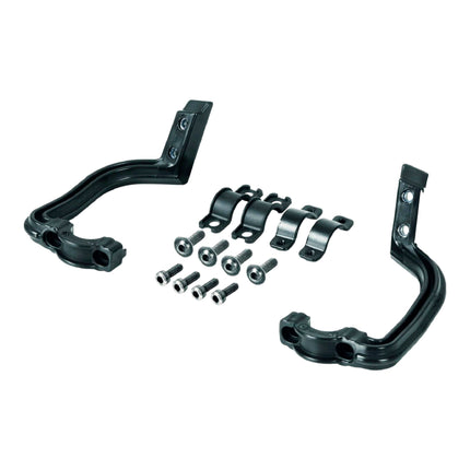 Polisport MX Flow Handguard Universal Mounting Kit For Motocross MX Motorcycles - Superior Protection and Durability, Easy to Install, Precise Fit - Black