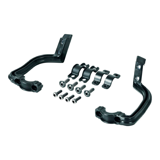 Polisport MX Flow Handguard Universal Mounting Kit For Motocross MX Motorcycles - Superior Protection and Durability, Easy to Install, Precise Fit - Black
