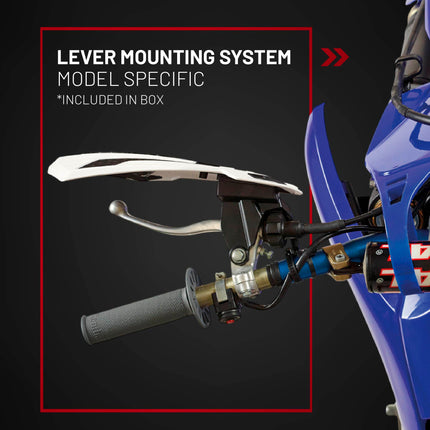 Polisport MX Flow Handguard for Motocross Motorcycles-for Husqvarna TE/FE(14-17), TC/FC(14-23), GasGas MC/MCF 21(21-23), Sherco SE/SEF(17-26), KTM SX/EXC(14-23) Dirt Bikes - Orange/White