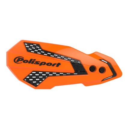 Polisport MX Flow Handguard for Motocross Motorcycles-for Husqvarna TE/FE(14-17), TC/FC(14-23), GasGas MC/MCF 21(21-23), Sherco SE/SEF(17-26), KTM SX/EXC(14-23) Dirt Bikes - Orange/Black
