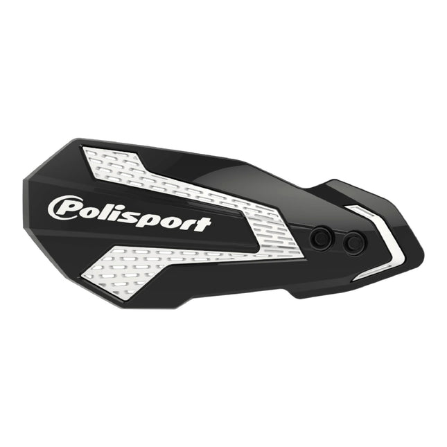Polisport MX Flow Handguard for Motocross Motorcycles-for Honda CRF 450R/RX (2021-23) - Durable, Flexible, Easy to Install,  Supermoto, Motard, Dirt Bikes & Off-Road Protection- Black/White