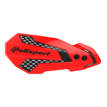 Polisport MX Flow Handguard for Motocross Motorcycles-for Honda CRF 450R/RX (2021-23) - Durable, Flexible, Easy to Install,  Supermoto, Motard, Dirt Bikes & Off-Road Protection- Red/Black