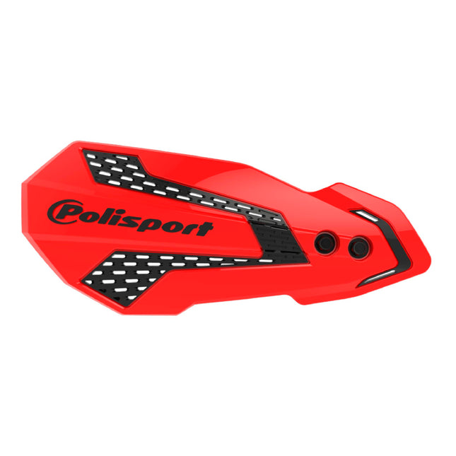 Polisport MX Flow Handguard for Motocross Motorcycles-for Honda CRF 450R/RX (2021-23) - Durable, Flexible, Easy to Install,  Supermoto, Motard, Dirt Bikes & Off-Road Protection- Red/Black
