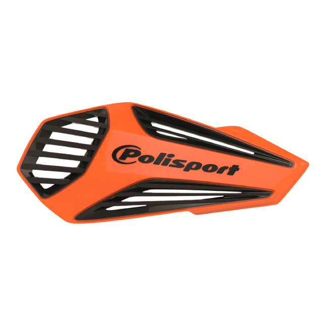 Polisport MX Air Handguard for Motocross Motorcycles-Universal Upper Mounting - Maximum Air Flow, Durable, Flexible, Easy to Install,  Supermoto, Motard, Dirt Bikes & Off-Road Protection- Orange/Black
