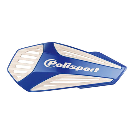 Polisport MX Air Handguard for Motocross Motorcycles-Universal Upper Mounting - Maximum Air Flow, Durable, Flexible, Easy to Install,  Supermoto, Motard, Dirt Bikes & Off-Road Protection- Blue/White