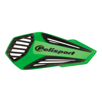 Polisport MX Air Handguard for Motocross Motorcycles-Universal Upper Mounting - Maximum Air Flow, Durable, Flexible, Easy to Install,  Supermoto, Motard, Dirt Bikes & Off-Road Protection- Green/Black