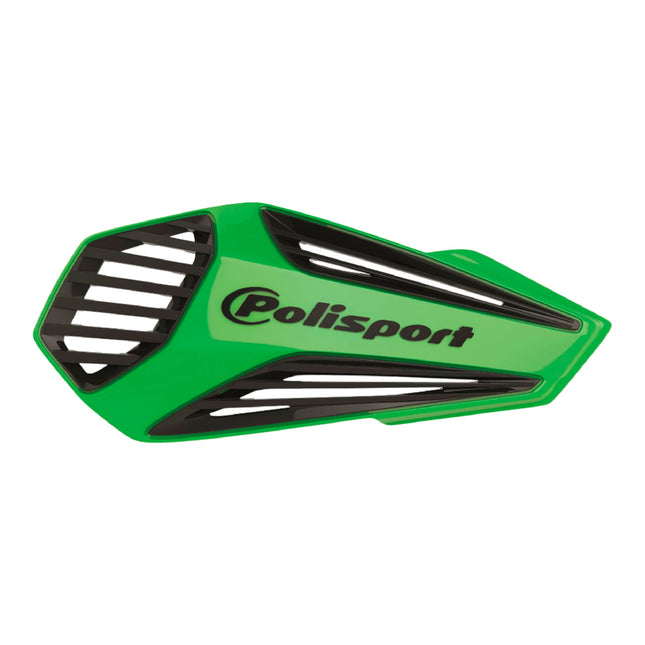 Polisport MX Air Handguard for Motocross Motorcycles-Universal Upper Mounting - Maximum Air Flow, Durable, Flexible, Easy to Install,  Supermoto, Motard, Dirt Bikes & Off-Road Protection- Green/Black