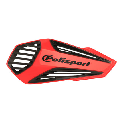 Polisport MX Air Handguard for Motocross Motorcycles-Universal Upper Mounting - Maximum Air Flow, Durable, Flexible, Easy to Install,  Supermoto, Motard, Dirt Bikes & Off-Road Protection- Red/Black
