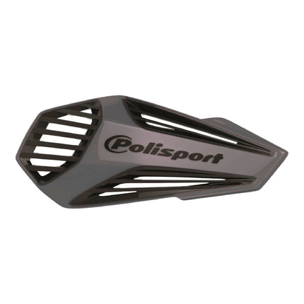 Polisport MX Air Handguard for Motocross Motorcycles-Universal Upper Mounting - Maximum Air Flow, Durable, Flexible, Easy to Install,  Supermoto, Motard, Dirt Bikes & Off-Road Protection- Grey/Black