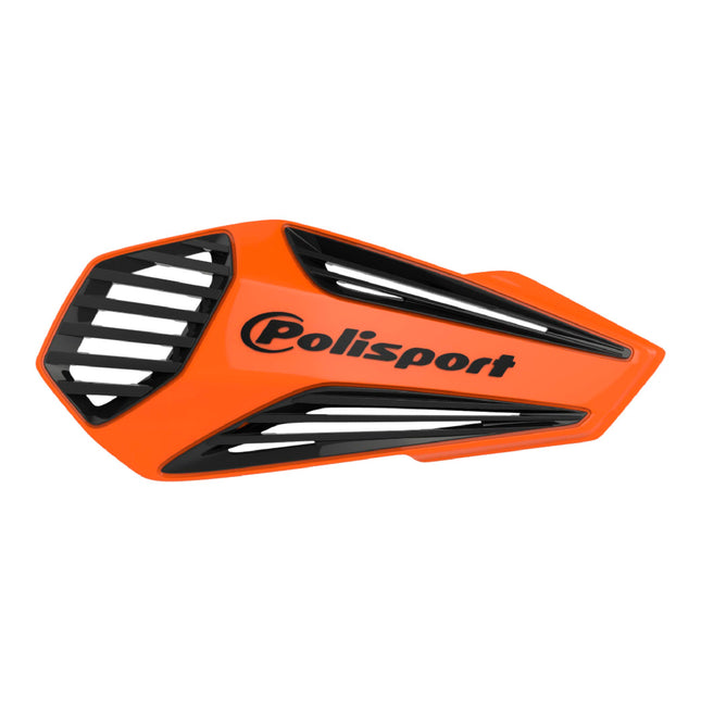 Polisport MX Air Handguard for Motocross Motorcycles-Universal Handguard Shield - Maximum Air Flow, Durable, Easy to Install,  Supermoto, Motard, Dirt Bikes & Off-Road Protection- Orange/Black