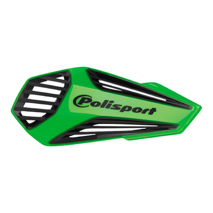 Polisport MX Air Handguard for Motocross Motorcycles-Universal Handguard Shield - Maximum Air Flow, Durable, Easy to Install,  Supermoto, Motard, Dirt Bikes & Off-Road Protection- Green/Black