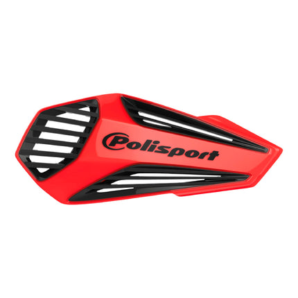 Polisport MX Air Handguard for Motocross Motorcycles-Universal Handguard Shield - Maximum Air Flow, Durable, Easy to Install,  Supermoto, Motard, Dirt Bikes & Off-Road Protection- Red/Black