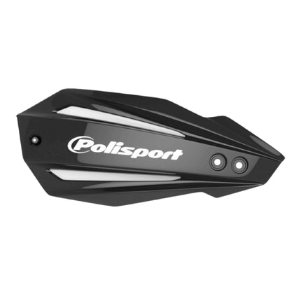 Polisport Bullit Handguard for Motocross Motorcycles-for Yamaha YZ/YZF/WR (2008-25) - 2 Lever Mounting Systems, Durable, Easy to Install,  Supermoto, Motard, Dirt Bikes & Off-Road Protection- Black