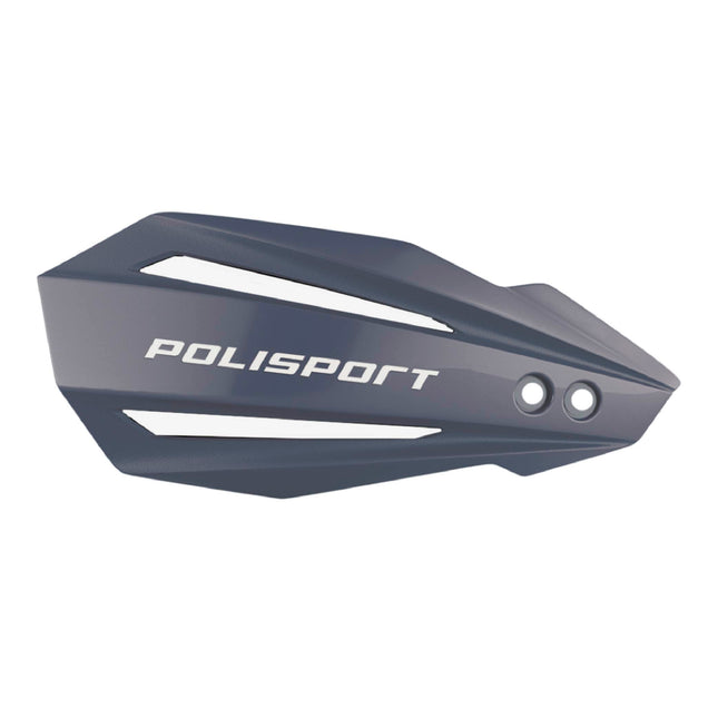 Polisport Bullit Handguard for Motocross Motorcycles-for Yamaha YZ/YZF/WR (2008-25) - 2 Lever Mounting Systems, Easy to Install,  Supermoto, Motard, Dirt Bikes & Off-Road Protection- Nardo Grey