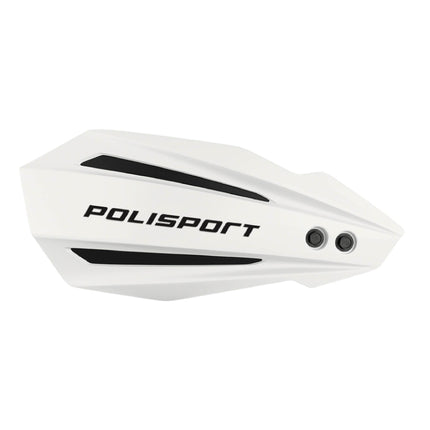 Polisport Bullit Handguard for Motocross Motorcycles-for Kawasaki KX250 (2020-22) - 2 Lever Mounting Systems, Durable, Easy to Install, Supermoto, Motard, Dirt Bikes & Off-Road Protection- White