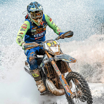 Polisport Bullit Handguard for Motocross Motorcycles-Universal Handguard Shield - Durable, Flexible, Easy to Install, Supermoto, Motard, Dirt Bikes & Off-Road Protection- Orange