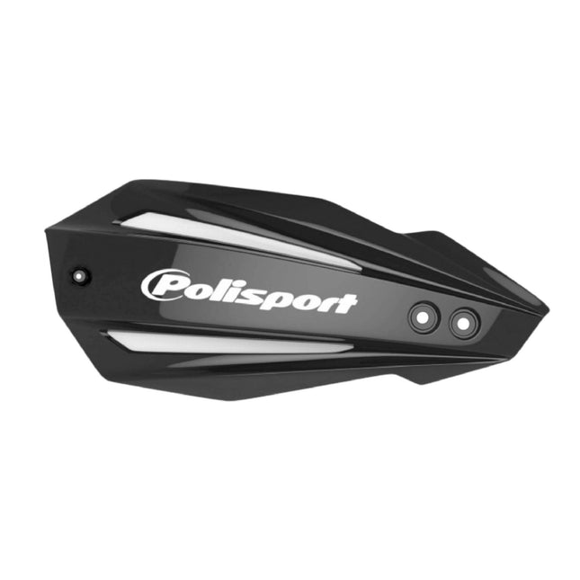 Polisport Bullit Handguard for Motocross Motorcycles-for Rieju MR250/MR300 (2021-26) - 2 Lever Mounting Systems, Durable, Easy to Install, Supermoto, Motard, Dirt Bikes & Off-Road Protection- Black
