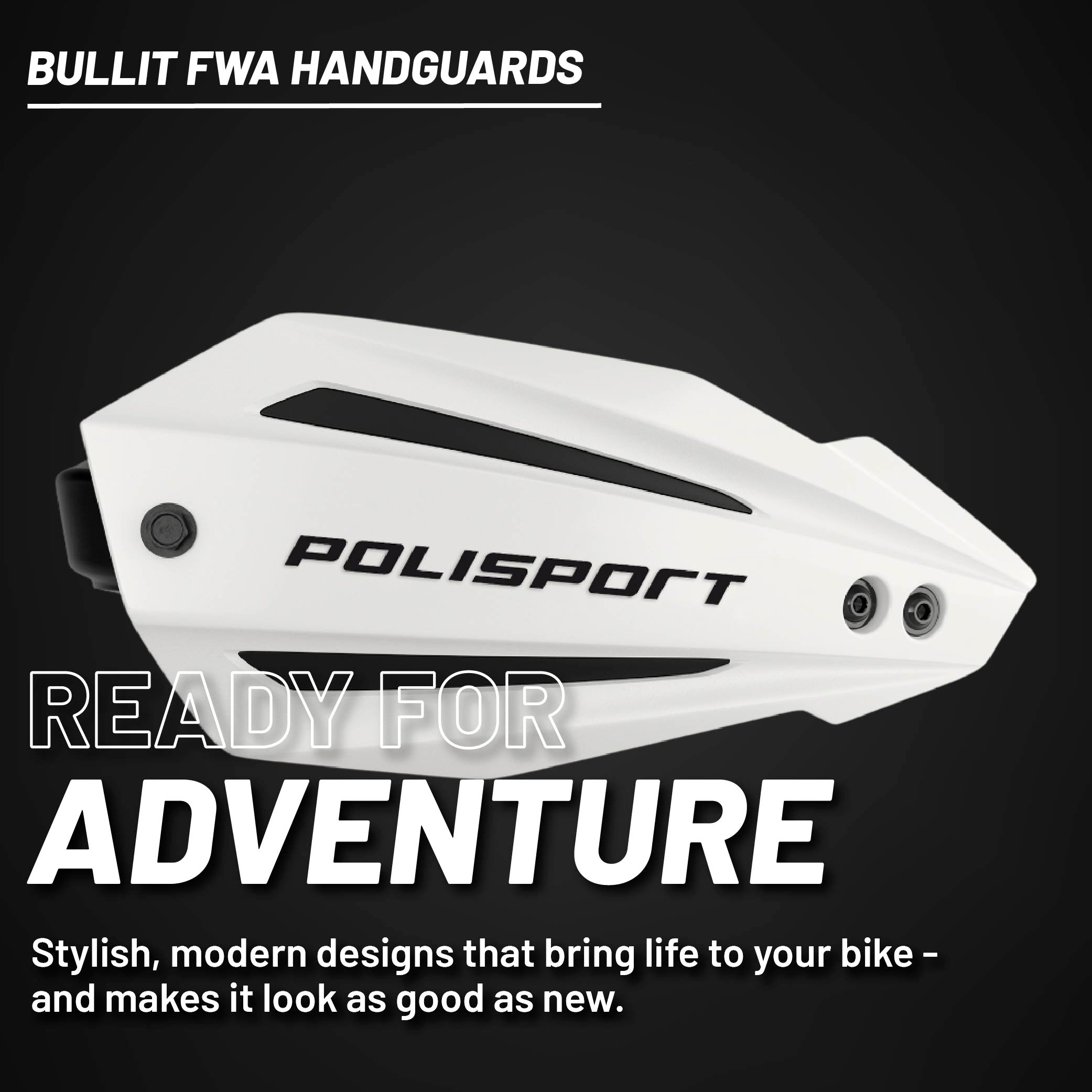Polisport Bullit Full Wrap-Around Handguard for Motocross Motorcycles