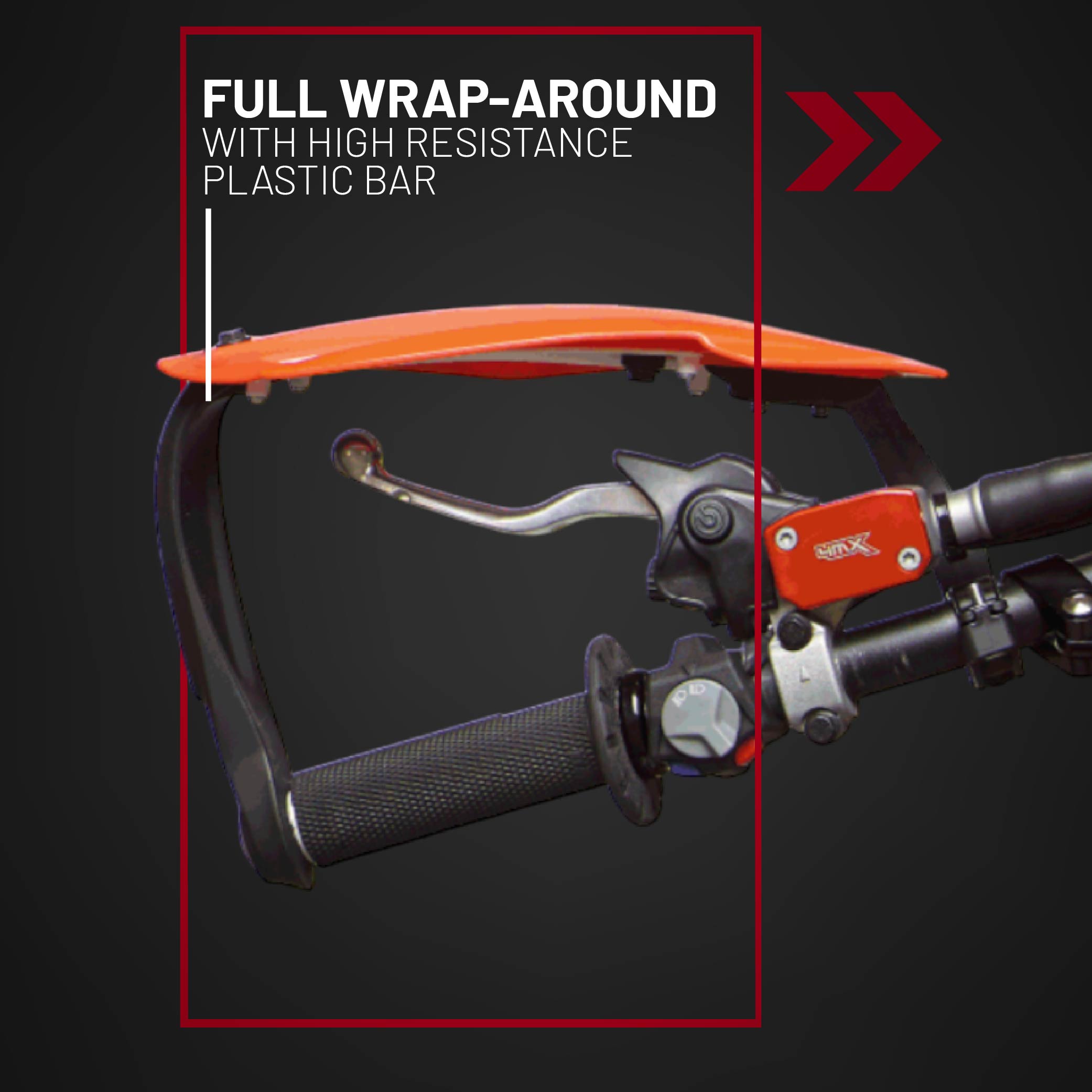 Polisport Bullit Full Wrap-Around Handguard for Motocross Motorcycles