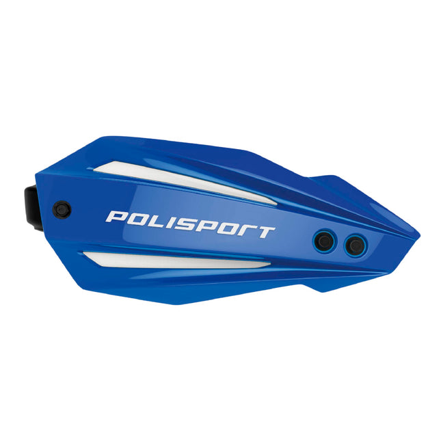Polisport Bullit Full Wrap-Around Handguard for Motocross Motorcycles-Universal Repair Handguard - Durable, Flexible, Easy to Install, Supermoto, Motard, Dirt Bikes & Off-Road Protection- Blue