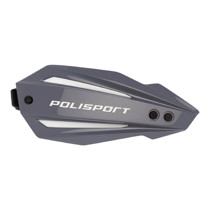Polisport Bullit Full Wrap-Around Handguard for Motocross Motorcycles-Universal Repair Handguard - Durable, Flexible, Easy to Install, Supermoto, Motard, Dirt Bikes & Off-Road Protection- Nardo Grey