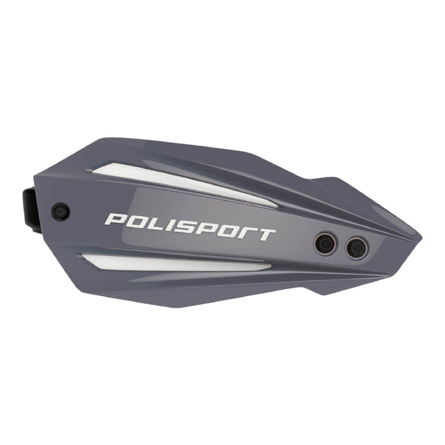 Polisport Bullit Full Wrap-Around Handguard for Motocross Motorcycles-Universal Repair Handguard - Durable, Flexible, Easy to Install, Supermoto, Motard, Dirt Bikes & Off-Road Protection- Nardo Grey
