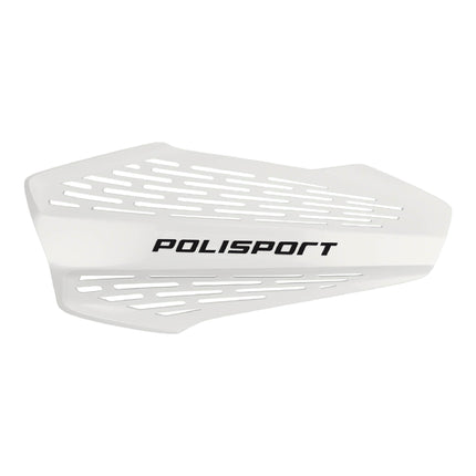 Polisport MX Force Handguard for Motocross Motorcycles-Universal Repair Handguard - Durable, Flexible, Easy to Install, Supermoto, Motard, Dirt Bikes & Off-Road Protection- White