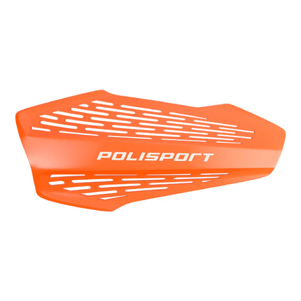 Polisport MX Force Handguard for Motocross Motorcycles-Universal Handguard Shield- Durable, Flexible, Easy to Install, Supermoto, Motard, Dirt Bikes & Off-Road Protection- Orange