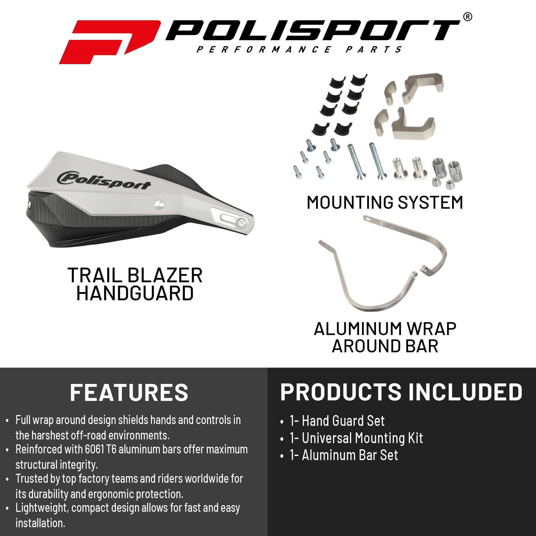 Polisport Trail Blazer Handguard for Motocross