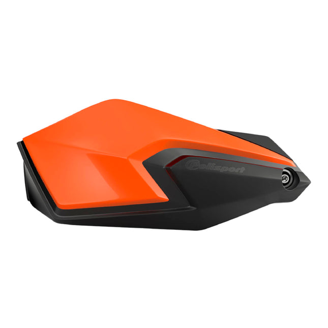 Polisport S-Dual Handguard for Motocross Motorcycles-Universal Repair Handguard - Durable, Flexible, Easy to Install, Supermoto, Motard, Dirt Bikes & Off-Road Protection- Orange