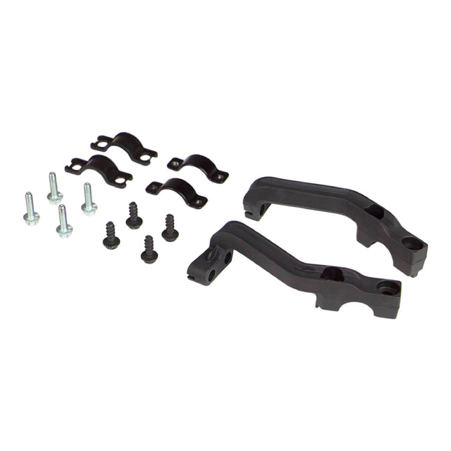 Polisport MX Air & MX Force Handguard Mounting Kit For Motocross MX Motorcycles - Durable, Easy to Install, Flexible - Black