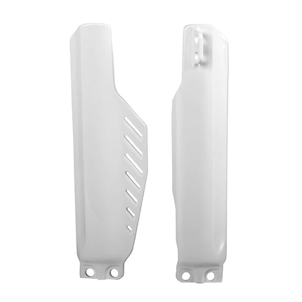 Polisport Fork Protector for Honda CRF150R (2007-Present) - OEM White, Durable Impact-Resistant Plastic, Easy Installation, Motorcycle Fork Guard Accessory