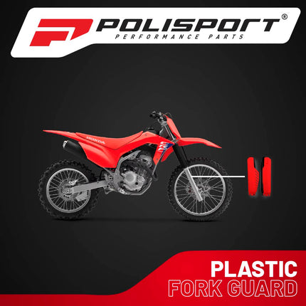 Polisport Fork Guards for Honda CRF250R, CRF450R, CRF450RX (2019-2025) Red,  Durable Off-Road Fork Protectors