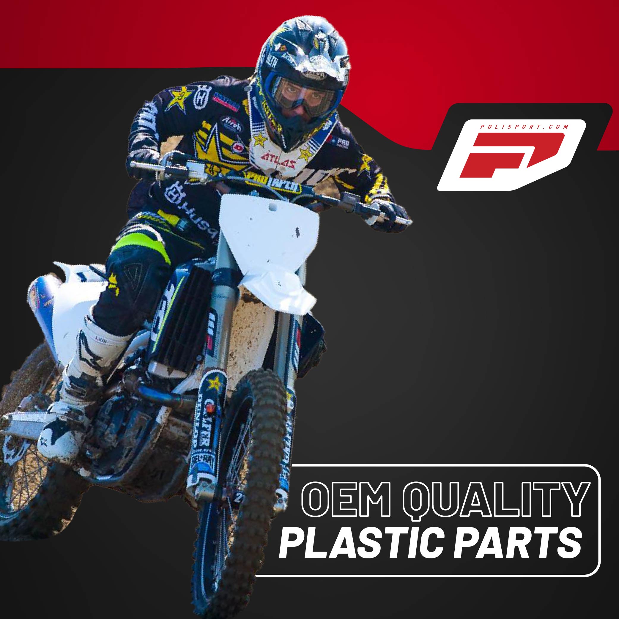 Polisport  Yellow, Fork Guards for KTM SX/XC and Husqvarna TC/TE/FC/FE (2023