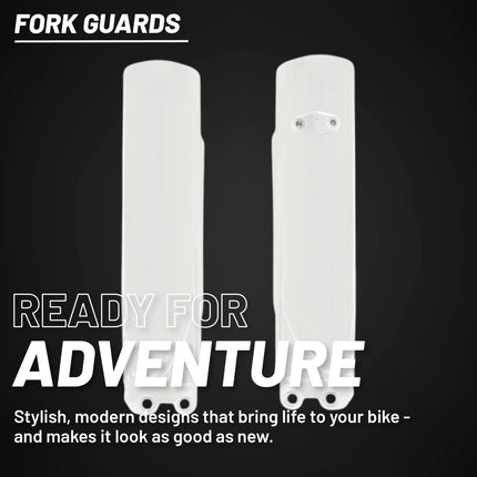 Polisport Premium Fork Guards for Sherco SE-R 125/250/300/450 & SEF-R 250/300 2025+ Models - Durable Polypropylene Protection Against Rocks, Debris & Scratches, Easy OEM-Style Installation