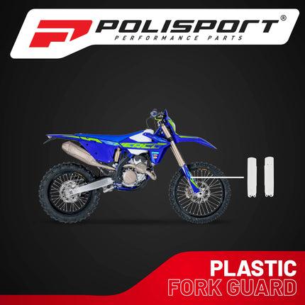 Polisport Premium Fork Guards for Sherco SE-R 125/250/300/450 & SEF-R 250/300 2025+ Models - Durable Polypropylene Protection Against Rocks, Debris & Scratches, Easy OEM-Style Installation