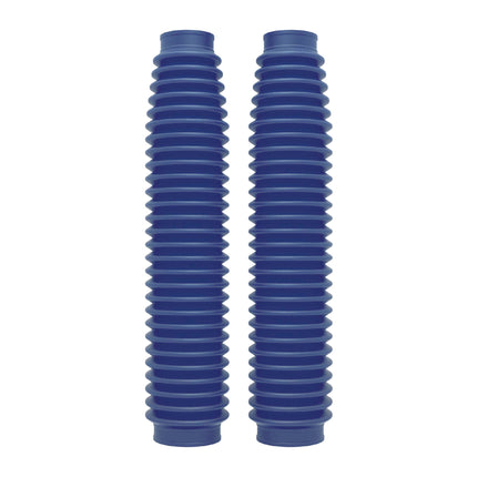 Polisport Universal Fork Boots Enduro, 430mm Length x 41mm Top x 58mm Bottom, Durable Rubber-Like Material, Pair for Motocross and Off-Road Motorcycles, Blue