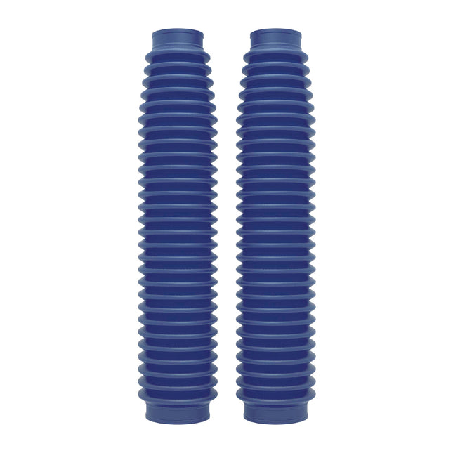 Polisport Universal Fork Boots Enduro, 430mm Length x 41mm Top x 58mm Bottom, Durable Rubber-Like Material, Pair for Motocross and Off-Road Motorcycles, Blue