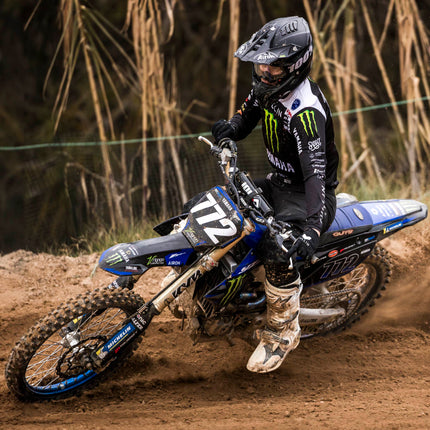 Polisport Universal Fork Boots Enduro, 430mm Length x 41mm Top x 58mm Bottom, Durable Rubber-Like Material, Pair for Motocross and Off-Road Motorcycles, Blue